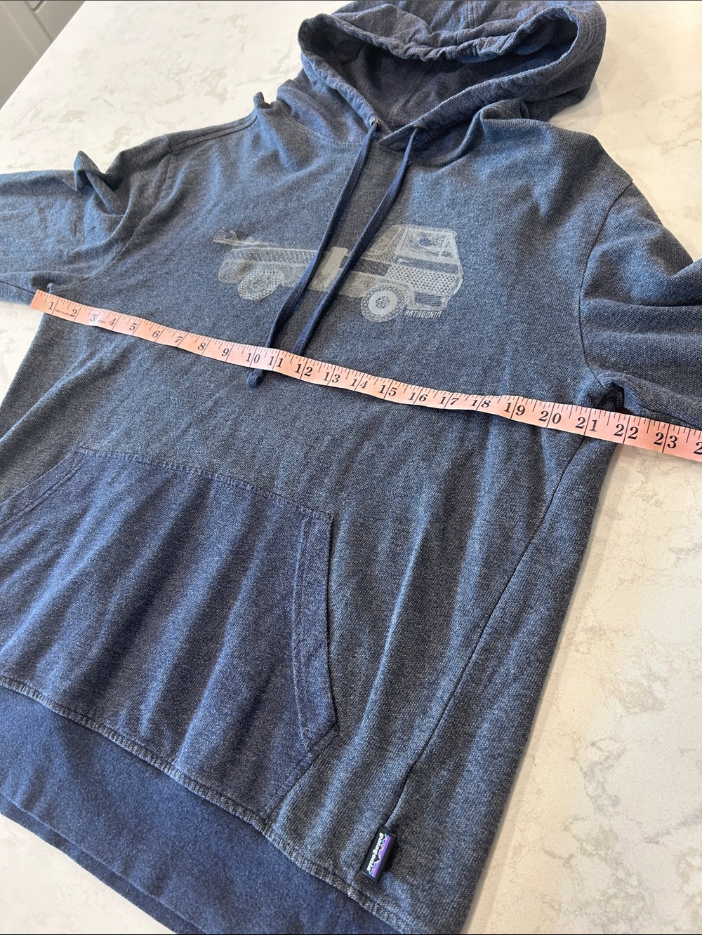 Patagonia "Pickup Lines" Men’s Lightweight Hoody Blue Medium Gorpcore - Picture 9 of 11